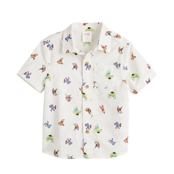 Marvel Other - Marvel 4T White Collared Shirt